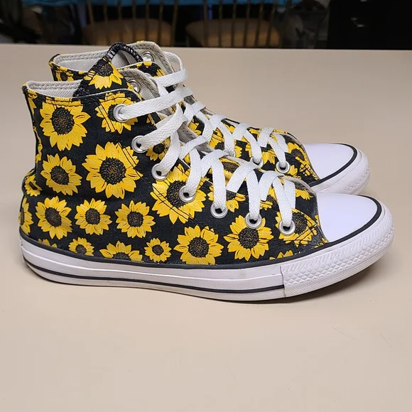 Converse CTAS Sunflower hi top casual sneakers size 8 - Picture 7 of 10